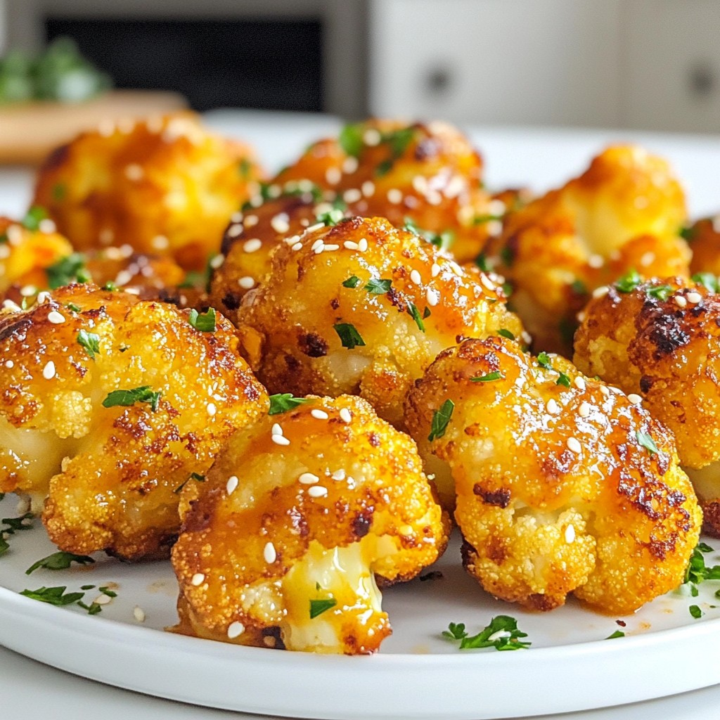 Crispy Air Fryer Cauliflower Wings Easy and Delicious