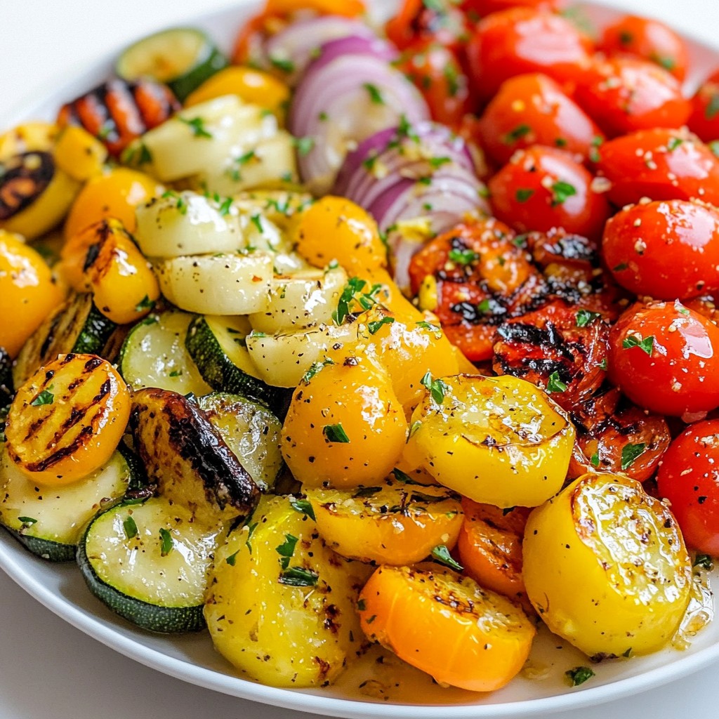 Lemon Garlic Grilled Vegetables Flavorful Summer Dish
