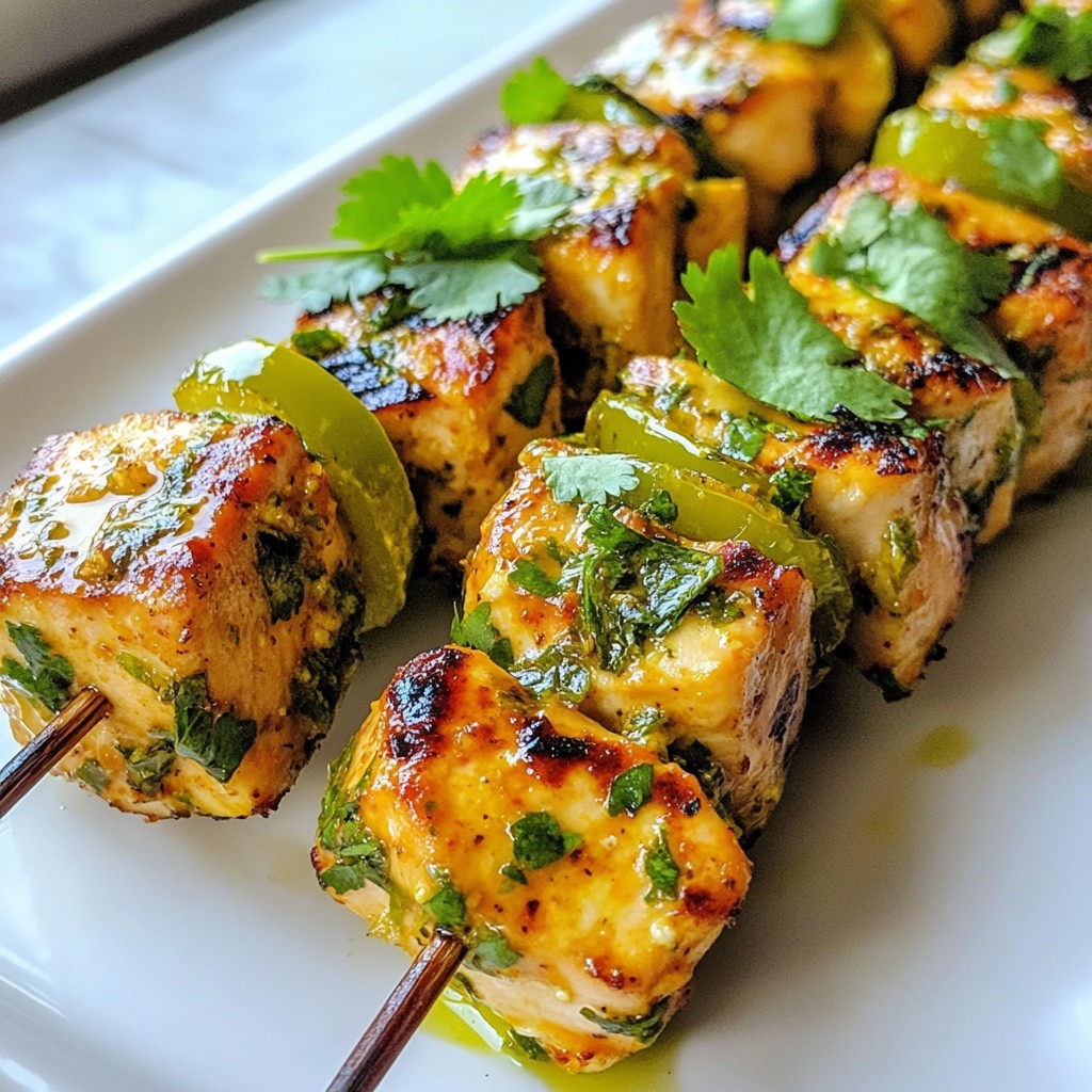 Jalapeño Lime Chicken Skewers Flavorful Grilling Treat