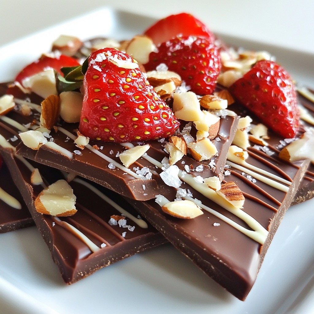 Chocolate Covered Strawberry Bark Simple and Sweet Treat