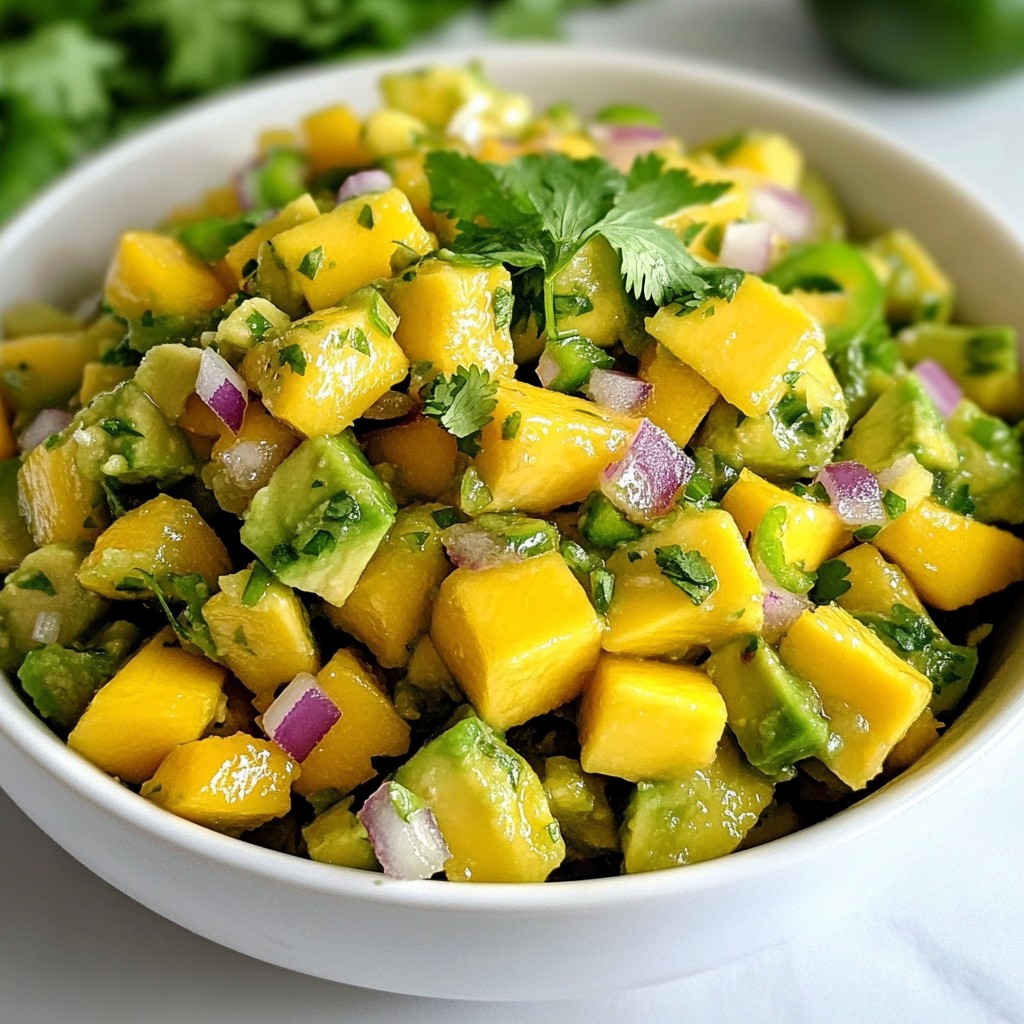 Avocado Mango Salsa Tasty and Refreshing Dip