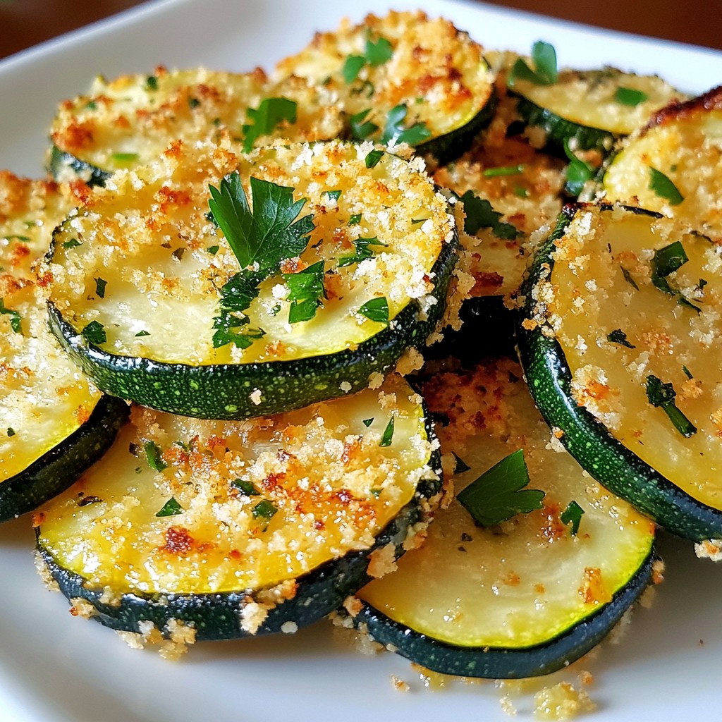 Garlic Parmesan Baked Zucchini Simple and Tasty Dish