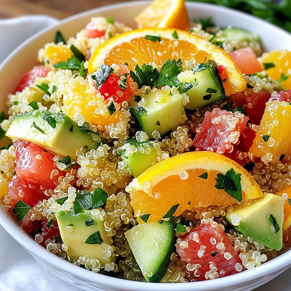 Zesty Healthy Quinoa Citrus Salad Refreshing Delight