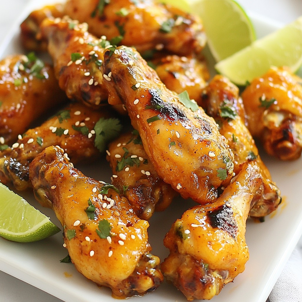 Spicy Mango Habanero Wings Tasty Grilled Delight