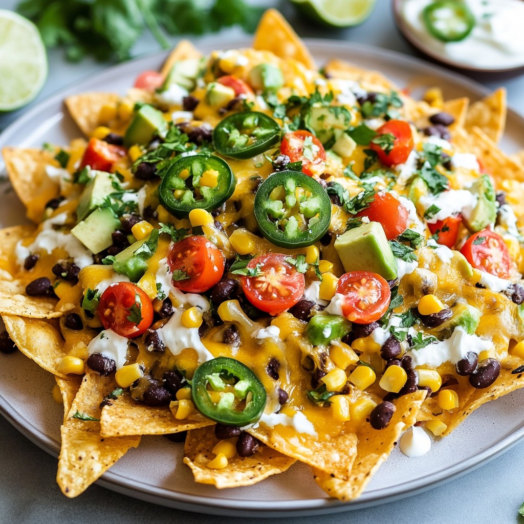 Loaded Veggie Nachos Delightful and Simple Recipe