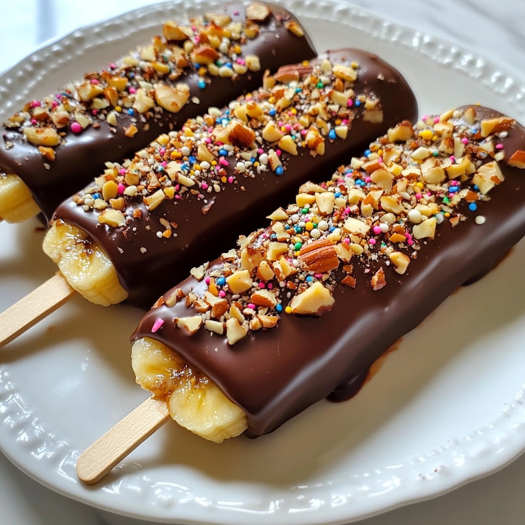Chocolate Covered Banana Pops Simple and Fun Treat