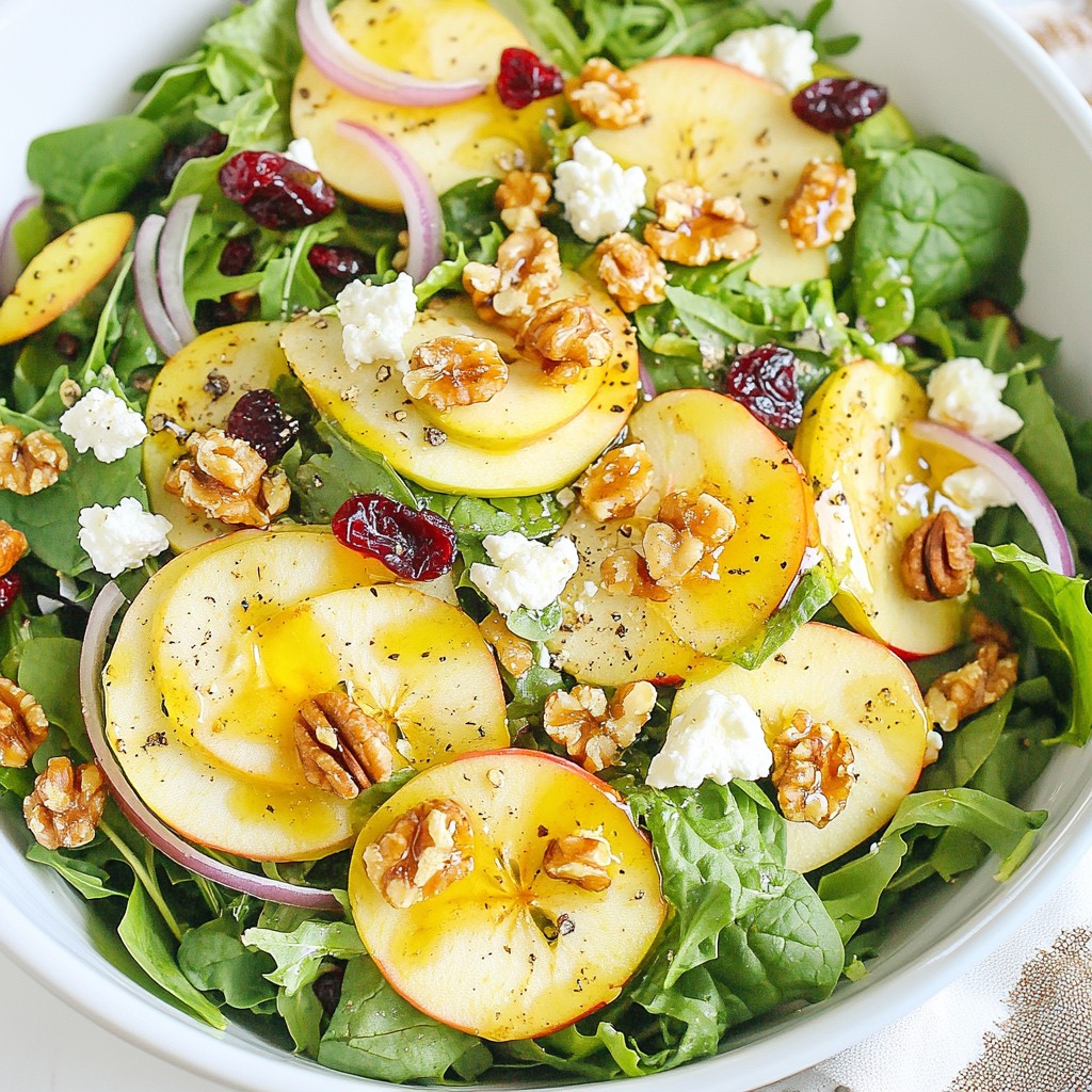 Apple Walnut Harvest Salad Fresh and Flavorful Recipe