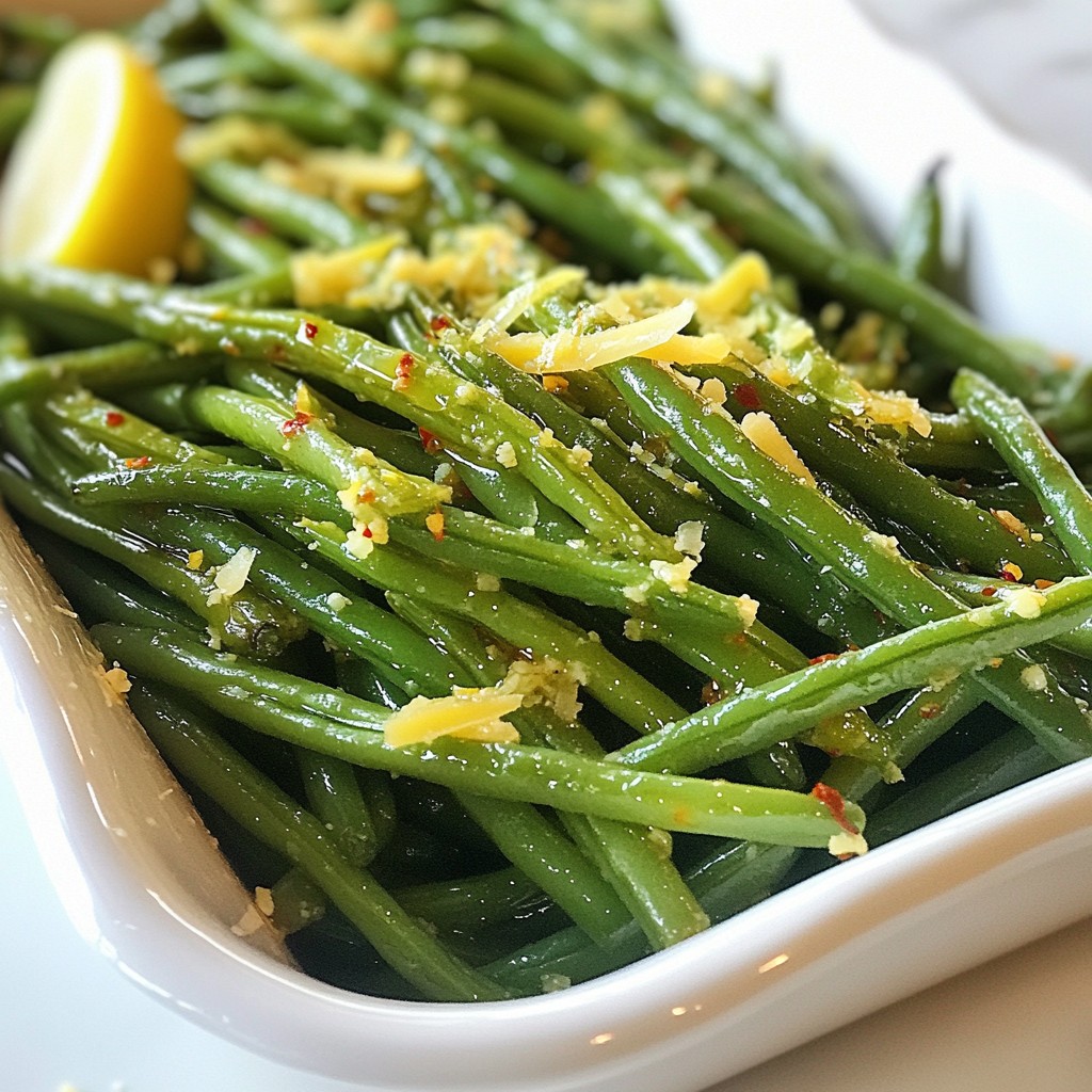 Garlic Parmesan Roasted Green Beans Recipe Delight