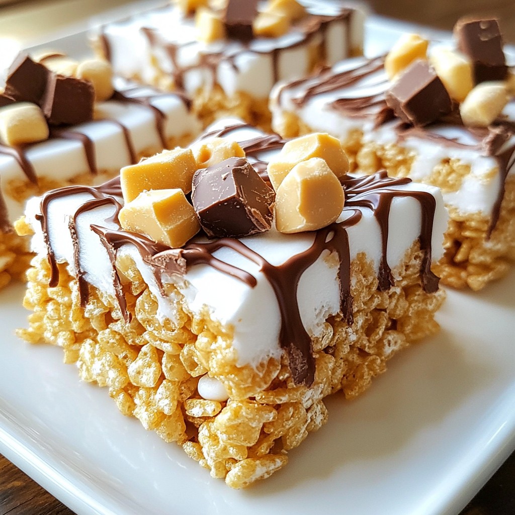 Peanut Butter Cup Rice Krispies Treats Simple Recipe
