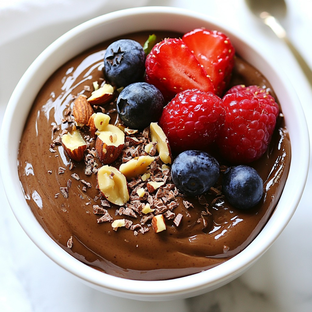 Avocado Chocolate Pudding Rich and Creamy Delight