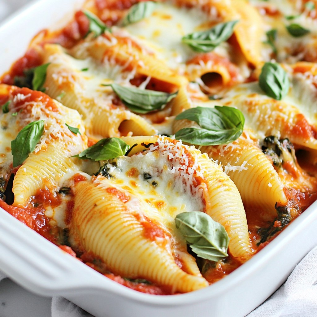 Creamy Spinach Ricotta Stuffed Shells Delight