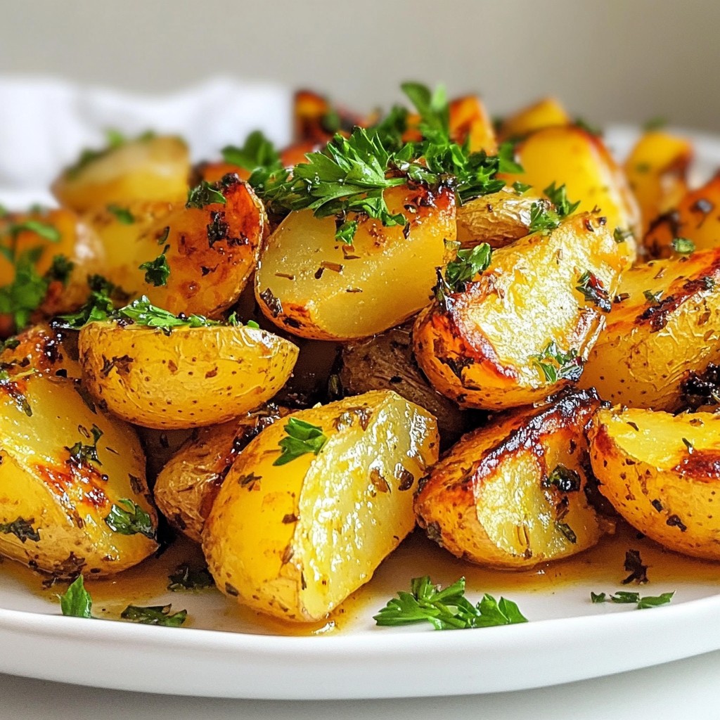 Garlic Herb Roasted Potatoes Easy and Flavorful Recipe