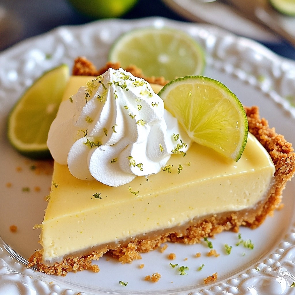 No Bake Key Lime Pie Easy Refreshing Dessert