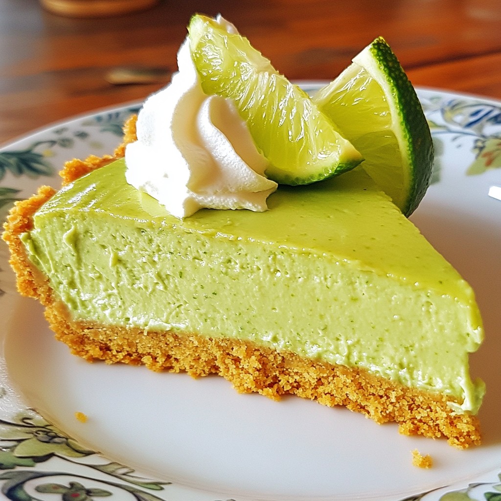 Avocado Lime Cheesecake Divine and Creamy Delight