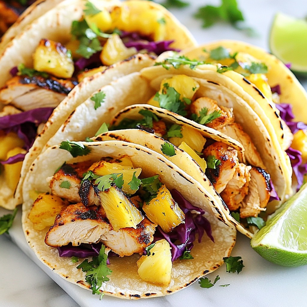 Grilled Pineapple Chicken Tacos Flavorful Summer Meal
