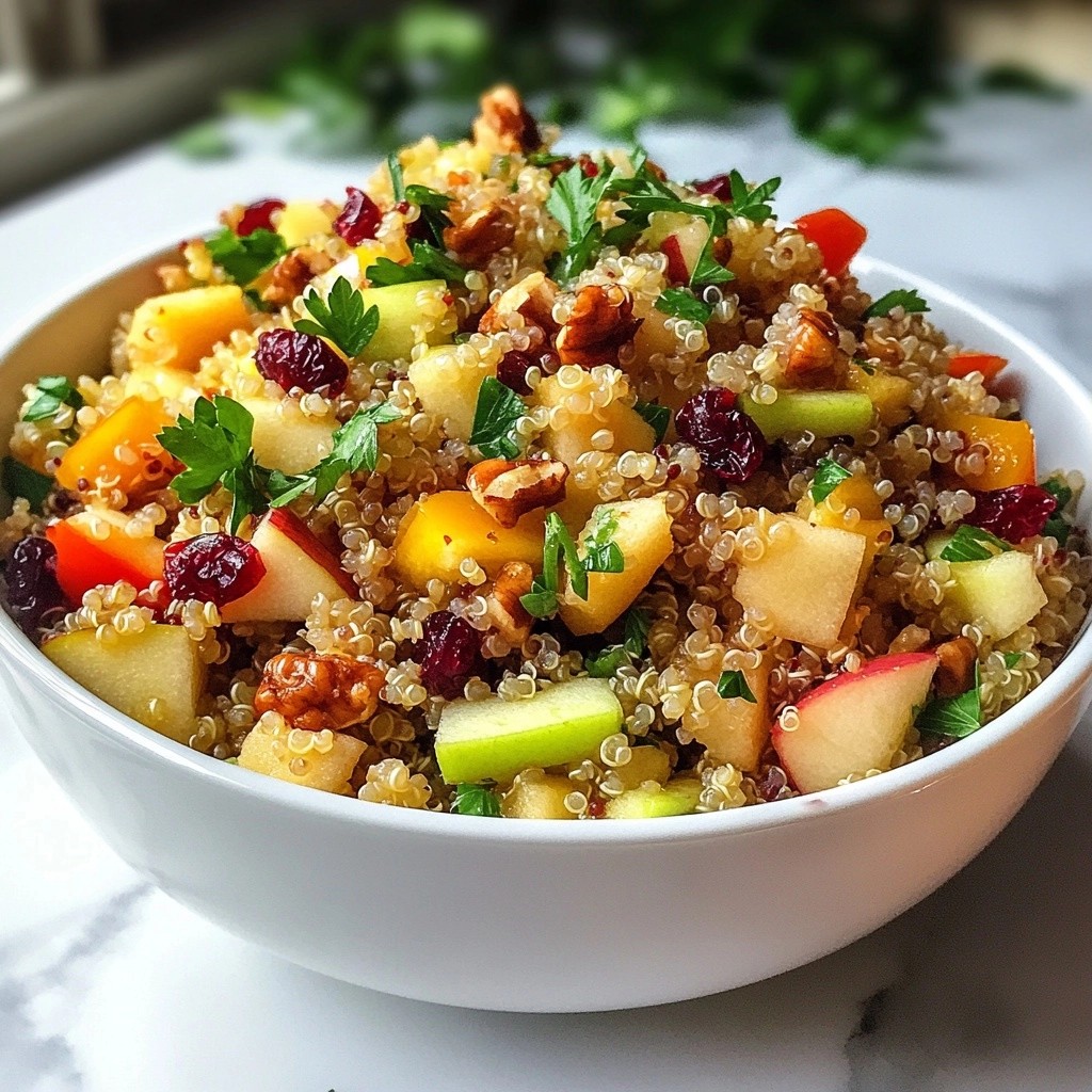 Tangy Healthy Apple and Quinoa Salad Recipe