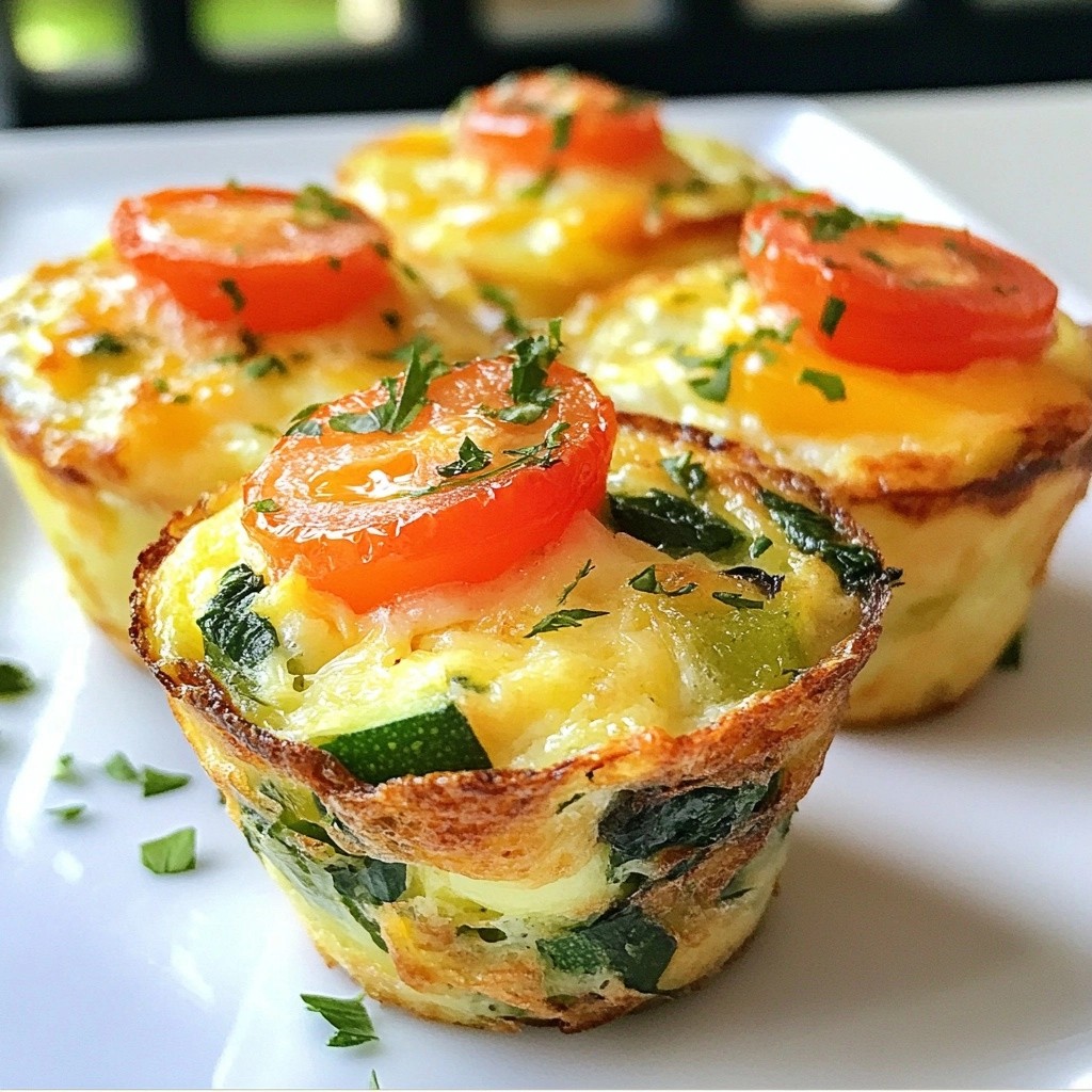Savory Healthy Veggie and Egg Breakfast Muffins Recipe