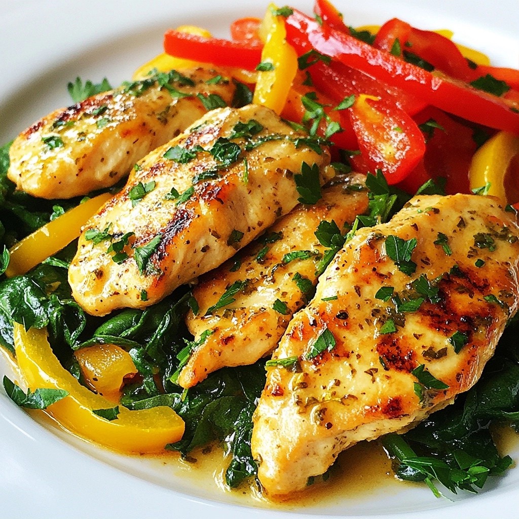 Tangy Healthy Lemon Herb Chicken Skillet Delight