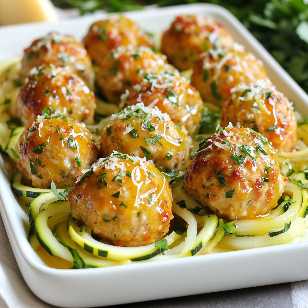 Garlic Herb Chicken Meatballs Tasty and Simple Recipe
