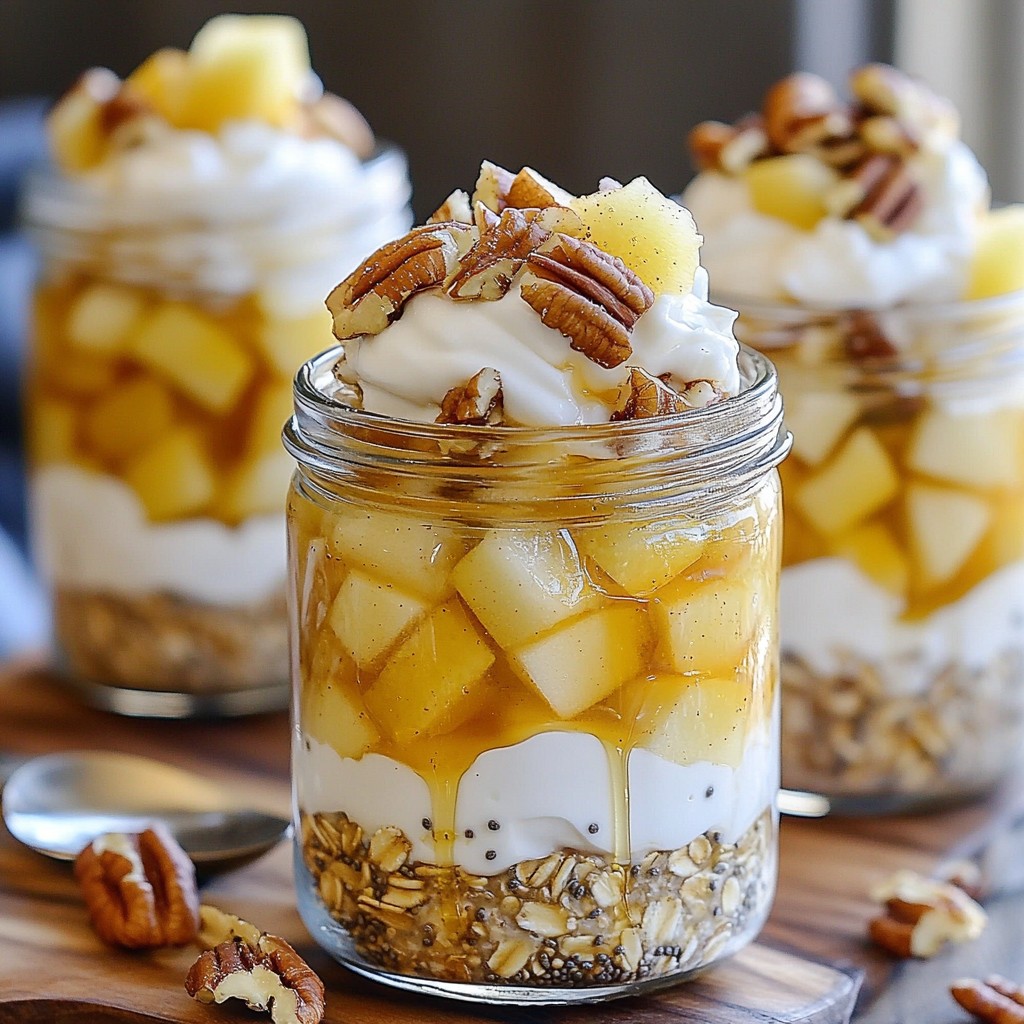 Apple Pie Overnight Oats Comforting Breakfast Treat