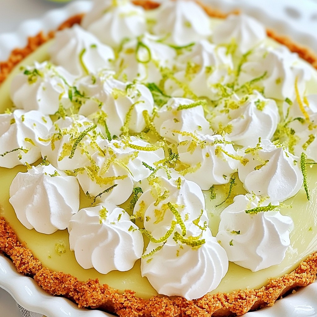 No Bake Key Lime Pie Simple and Refreshing Dessert