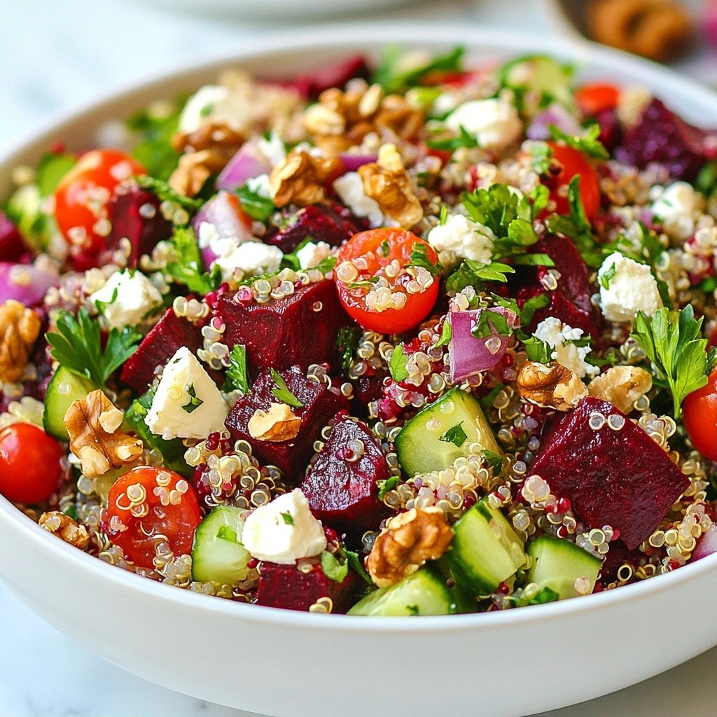 Vibrant Healthy Beetroot Quinoa Salad for Wellness