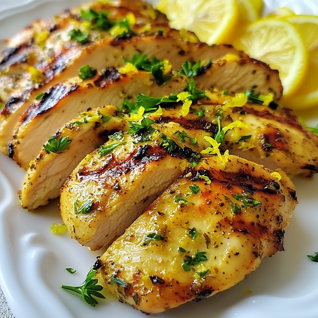 Tender Healthy Lemon Garlic Herb Chicken Delight
