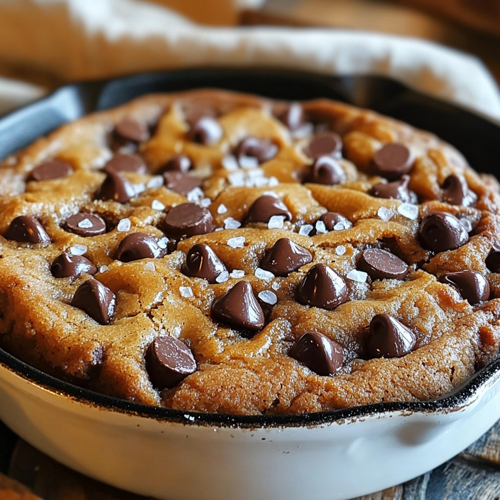 Chocolate Chip Cookie Skillet Irresistible Dessert Delight