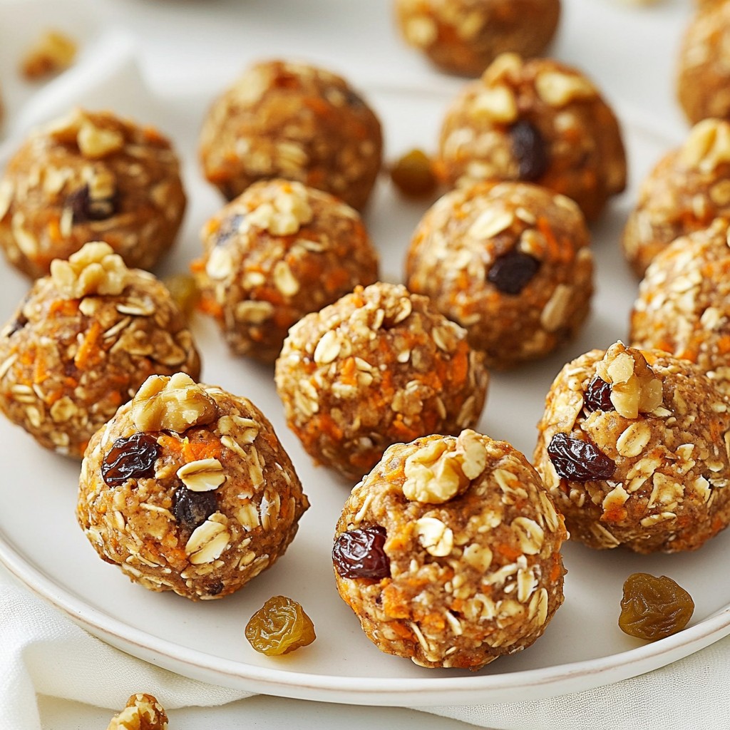 Carrot Cake Energy Bites Tasty and Nutritious Treat