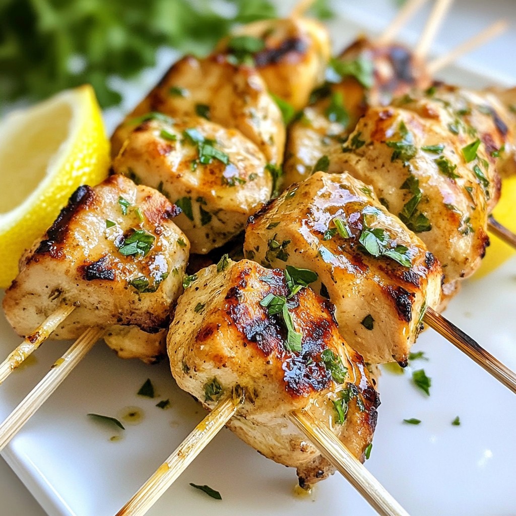 Greek Yogurt Chicken Skewers Flavorful Grilling Recipe
