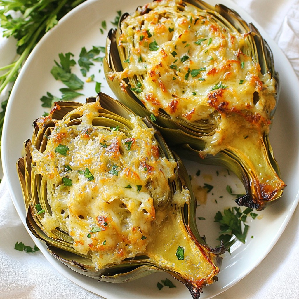 Garlic Parmesan Roasted Artichokes Simple and Tasty