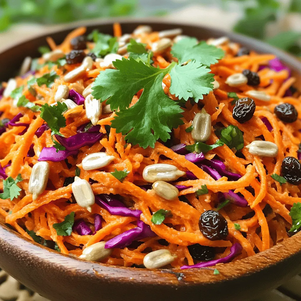 Shredded Carrot Salad Fresh and Healthy Delight