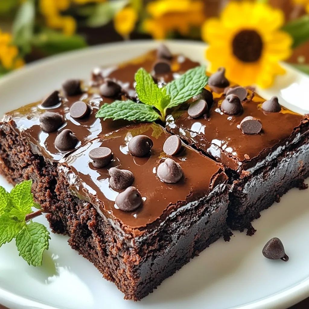 Mint Chocolate Chip Brownies Irresistible Dessert Delight