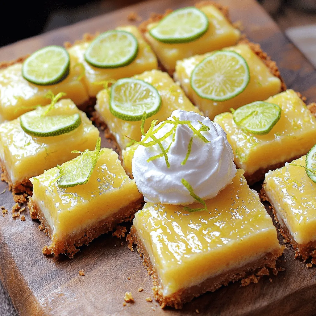 Key Lime Pie Bars Deliciously Tangy Dessert Treat